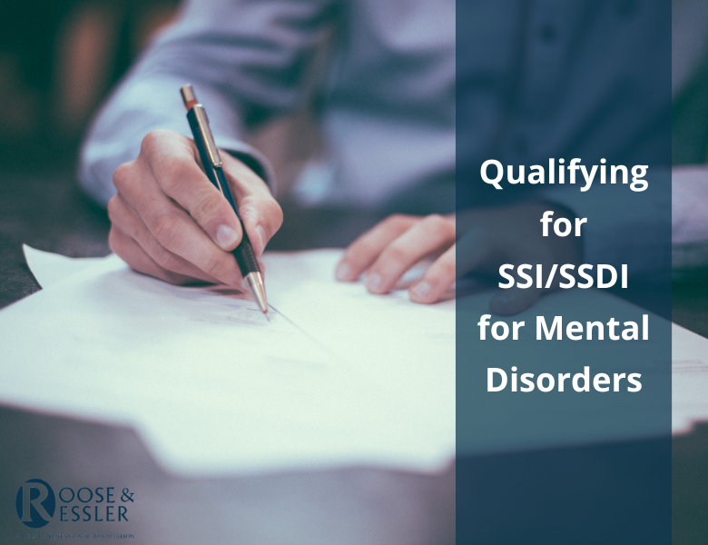 Qualifying for SSI/SSDI for Mental Disorders