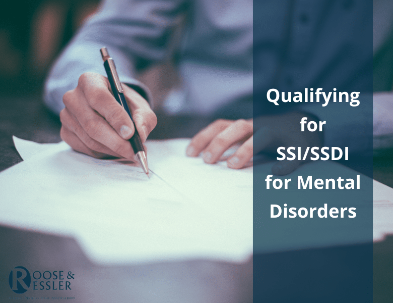 Qualifying for SSI/SSDI for Mental Disorders